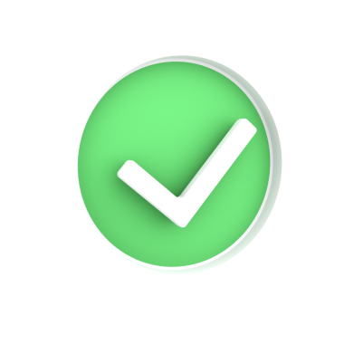 Simple green check mark icon suitable for confirmation, approval, and validation in digital interfaces.