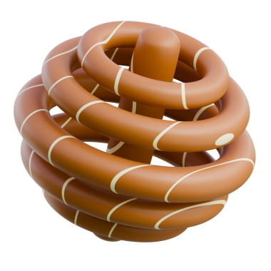 Detailed 3D illustration of a coiled rope, suitable for design, branding, and industrial applications.