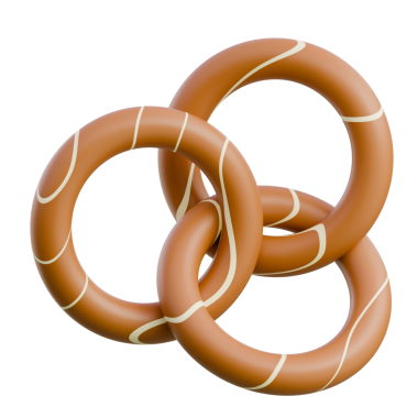 3D Render Close-up of sliced bagels with cream cheese, ideal for bakery, breakfast, or snack imagery in food marketing.