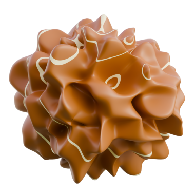 3D Render A handcrafted coffee bean-shaped diffuser for aromatic decoration and scent enhancement in living spaces.