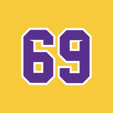 Basketbol Spor Numarası Vektör Şablonu