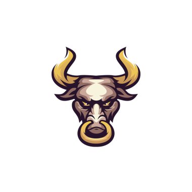 Bull logo vektör tasarım şablonu
