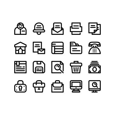 20 Premium İş Hattı Simgesi Paketi