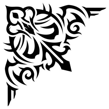 Sanat köşesi kenarlıkları kitap çerçeveleri veya kapak kitapları, betik, not, resim çerçeveleri ve benzerleri için kullanılabilir..