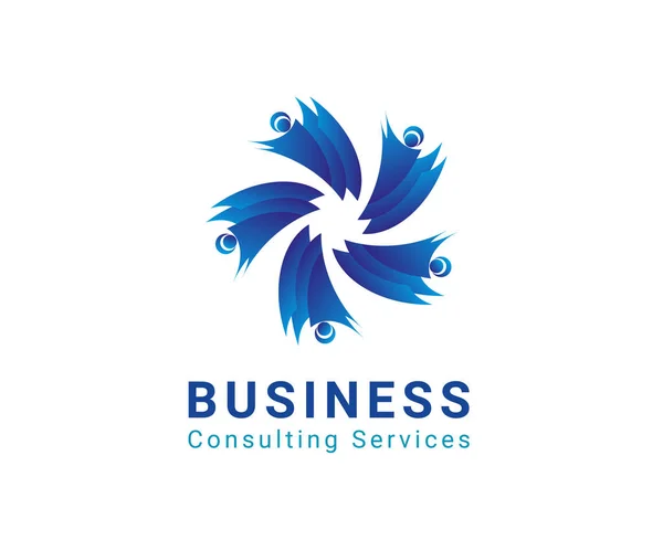 Services Conseil Aux Entreprises Logo Design — Image vectorielle