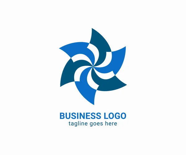 Design Logo Bleu Moderne Pour Les Entreprises Conception Logo Minimaliste — Image vectorielle