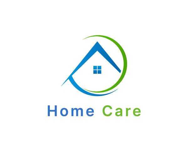 Home Care Vector Icon Logo Template Corporate Business — Stock Vector