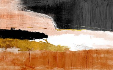 Soyut resim. Geometrik arka plan, modern retro. Altın çağdaş sanat. Yazdırma, Duvar Kağıdı, Poster, Kart, Halı, Asma, Yazdırma