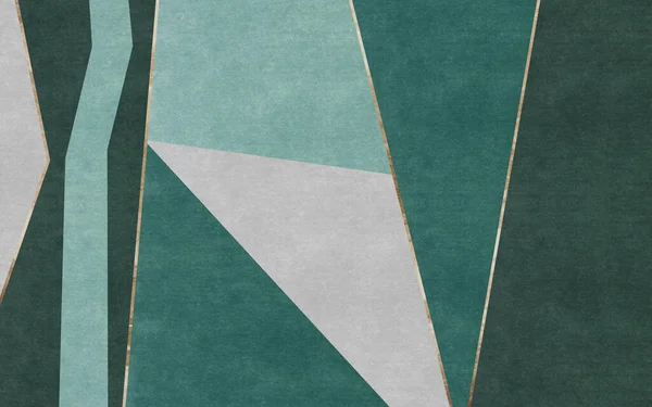 Goud Abstract Schilderen Geometrisch Patroon Kunsttekening Vintage Grunge Textuur Voor — Stockfoto