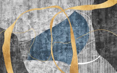 Soyut resim, geometrik tasarım, klasik grunge doku tasarımı, modern sanat.