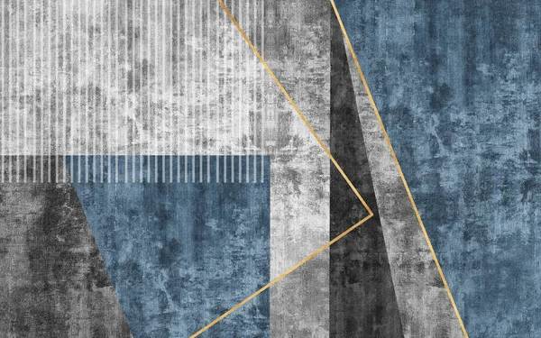 Abstrakte Malerei Geometrisches Design Vintage Grunge Textur Design Moderne Kunst — Stockfoto