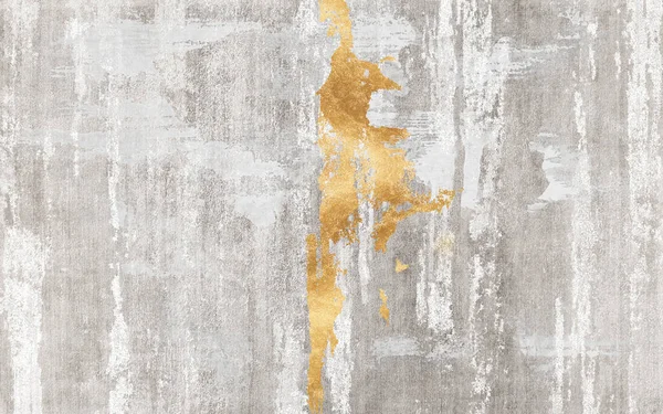 Fondo Artístico Abstracto Pintura Derramada Sobre Papel Razón Oro Para — Foto de Stock