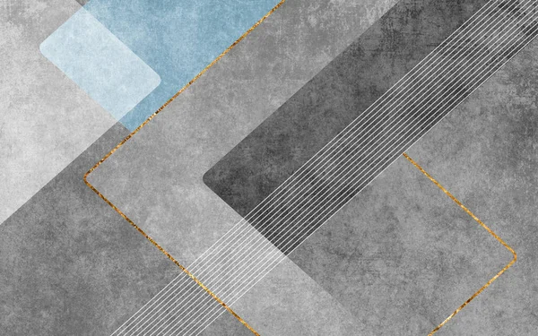 stock image Abstract art painting, geometric design, vintage grunge texture design, modern art.