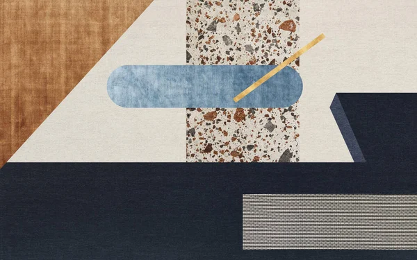 Soyut sanatsal arka plan. Altın doku. Sanat eserinin bir parçası. Fırça darbeleri. Modern sanat. Modern sanat. Renkli tuval. geometri