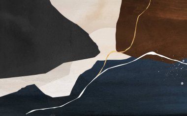 Modern minimalist soyut sanat illüstrasyonu. çağdaş sanat resimleri