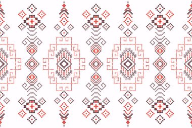 Etnik Düzen. Etnik Hindistan Bhandhani nakış, tekstil dekorasyonu ve fayans tasarımı için kusursuz desen.