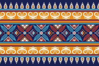 Etnik Düzen. Fayans ve tekstil dekorasyonu için etnik Hindistan geometrik desen doğu tarzı.