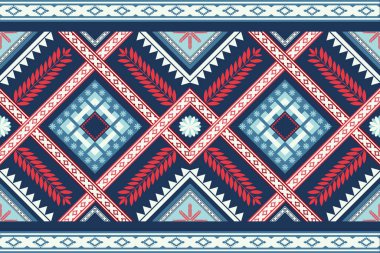 Etnik Düzen. Fayans ve tekstil dekorasyonu için etnik Hindistan geometrik desen doğu tarzı.