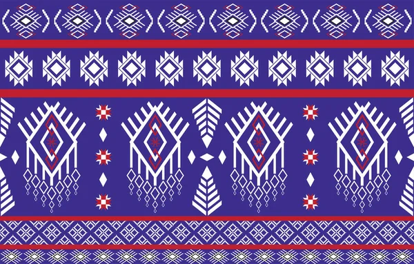 族裔模式 瓷砖和纺织品装饰用印度族几何图案东方风格 — 图库矢量图片