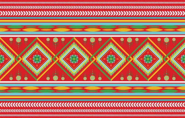 Етнічний Зразок Етнічні Індійські Геометричні Візерунки Східний Стиль Плитки Текстильного — стоковий вектор