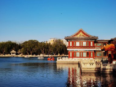 Parkın yasak şehrinin güzel manzarası