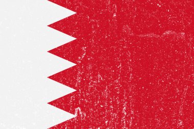 Yeni konsept Bahreyn bayrağı Beyaz dağınık duvar kaplaması arka plan, Bahreyn bayrağı boyası, Bahreyn bayrağı tarihi, Bahreyn yeni bayrağı.