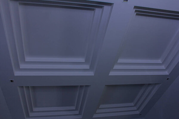 White 3d Shape Ceiling Roof