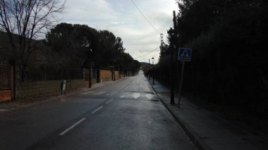 İspanya 'da bir köyde sokak