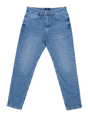 Beyaz arka planda kot pantolon desenli mavi kot pantolonların çeşitli tonlarında. Tasarım için Denim arkaplan dokusu. Kumaş kumaş. Arkaplan olarak kullanılabilen mavi kot.