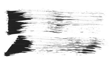 Gerçekçi kaba siyah kalem. Mürekkep izleri. Karalama, siyah bir kalemle beyaz ve izole bir arkaplanda çizilmiş. El boyaması. Beyaz arkaplanda izole edilmiş kağıt üzerindeki siyah işaret