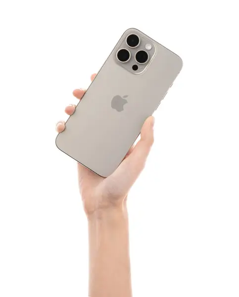 Dnipro เครน นยายน 2023 โอถ ายใหม ของ Apple Iphone Pro ภาพถ่ายสต็อกที่ปลอดค่าลิขสิทธิ์