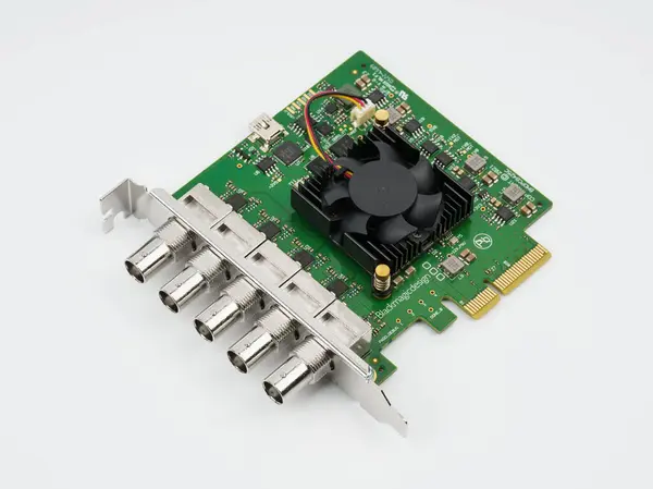 stock image Modern video capture card Blackmagic Design DeckLink Duo 2