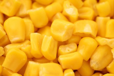 Tatlı mısır taneleri. Tatlı sarı konserve mısır. Taze mısır taneleri.