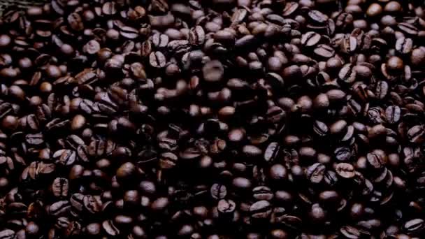 Kaffebönor Koffein Och Kafé — Stockvideo