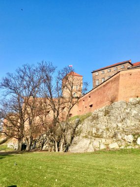 Eski şehrin şatosunun manzarası