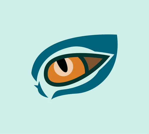 Oko Logo Kočičí Oko Reference — Stockový vektor
