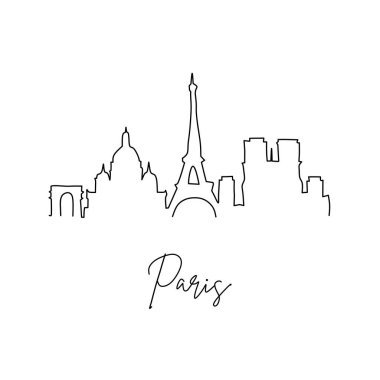 Basit bir t-hsirt tasarımı, basit bir t-shirt tasarımı için Eyfel kulesinin çizimi