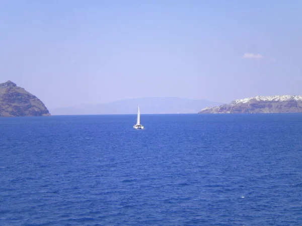 Aguas Alrededor Santorini Grecia —  Fotos de Stock