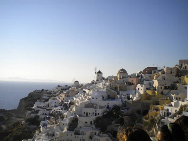 Oia, günbatımı, Santorini, Yunanistan