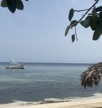 Jamaika 'nın sakin sularında tekne