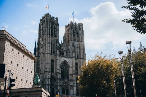 Kathedrale Michael Und Gudula Brüssel Belgien — Stockfoto