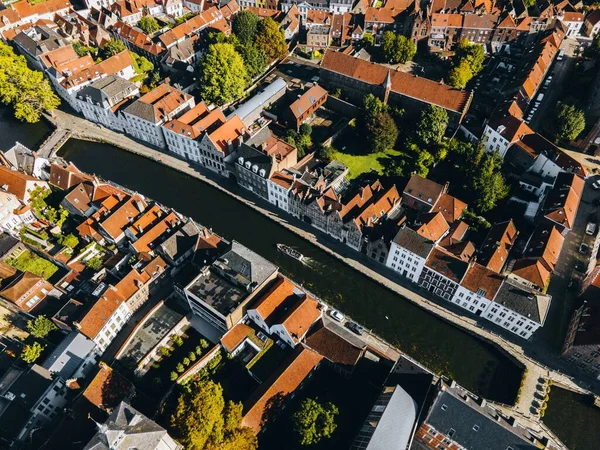 Pohled Město Bruggy Belgie — Stock fotografie