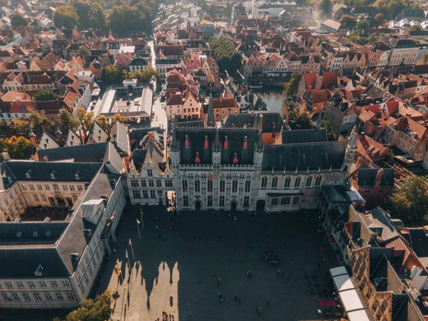Câmara Municipal Bruges Cidade Bruges Bélgica — Fotografia de Stock
