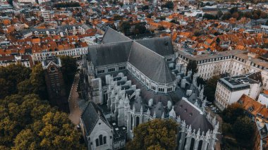 Notre Dame de la Treille Cathedral in Lille, France clipart