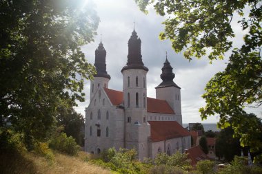 İsveç 'in Gotland adasında Visby' nin etrafını geziyor