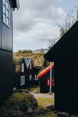 Faroe Adalarındaki Torshavn Eski Kasabası