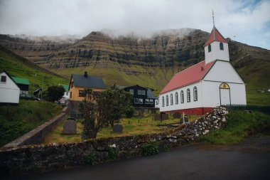 Kunoy Kilisesi Faroe Adaları Kunoy