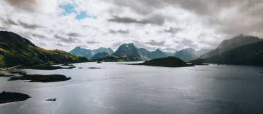 Norveç 'teki Lofoten Adaları' nın çevresinden görüntüler