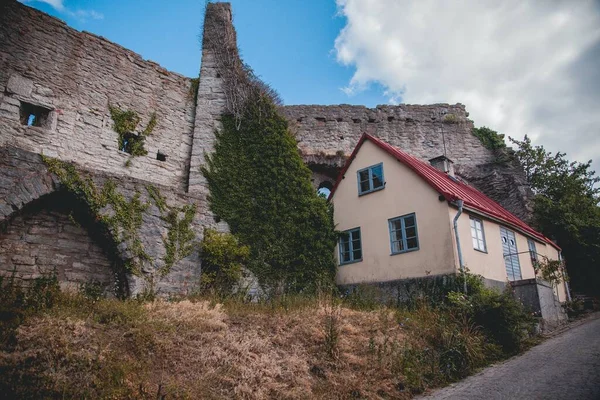 Widok Visby Szwedzką Wyspę Gotlandia — Zdjęcie stockowe