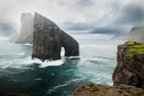 Drangarnir Tindholmur Faroe Islands — Stock Photo, Image